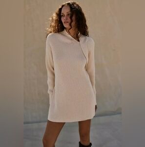 NWT Free People Alba Sweater Tunic Pink Size XS